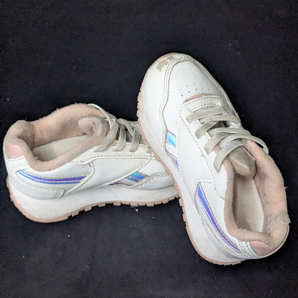 Reebok Royal Girls CLJOG 3.0 1v Running Shoe Pink & Purple Tennis Shoes size 7